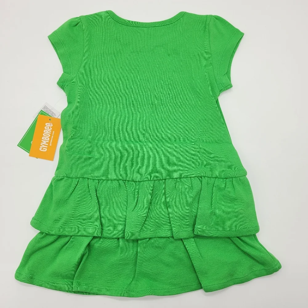 Gymboree Dress Green Rainbow Pot of Gold Design St Patrick's Day Sz 18-24mo NEW